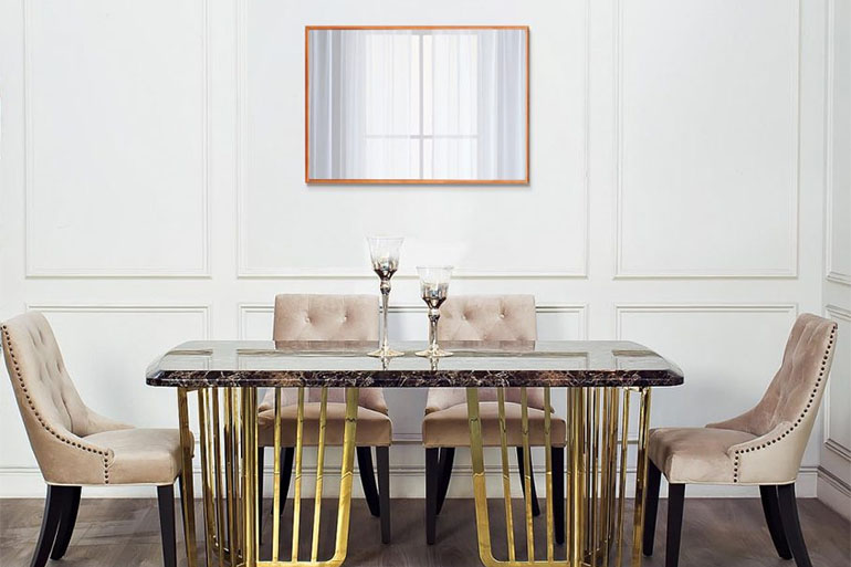 What are the best wall mirrors for the dining room? And how to place them correctly